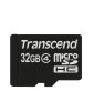 MicroSD Карта памяти 32GB Transcend Class 4 + SD адаптер (PC) 