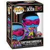 Фигурка Funko POP! Bobble: Капитан Америка Неон (Captain America (Black Light) (Exc)) Марвел: Сокол и Зимний Солдат (Marvel: The Falcon and Winter Soldier) (62755) 9,5 см