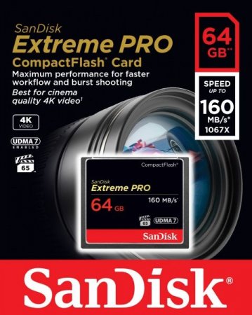 CF   SanDisk Pro 64GB 160MB/s 