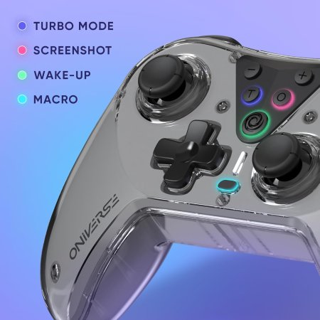 Геймпад беспроводной + зарядная станция Oniverse Astralite Controller Wireless (802849) (Smoked Black) Дымный Черный (Switch/IOS/Android/PC)