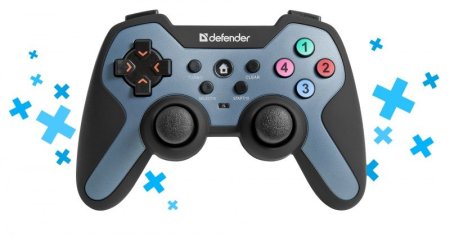 Геймпад беспроводной DEFENDER Scorpion L1, 2 дж., 14 кн. PC/PS3  