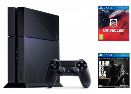   Sony PlayStation 4 1Tb Rus  + DriveClub +    (The Last Of Us) 
