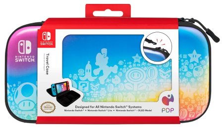 Сумка для аксессуаров и консоли PDP Travel Case Mario Star Spectrum (070403) (Slim Size) (Switch/OLED/Lite)