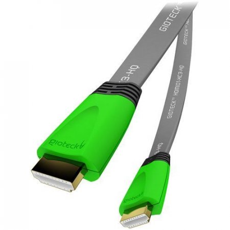 HDMI- 1.8  Gioteck XC-3 (High Speed Cable Full HD) (Green) () (PS3)