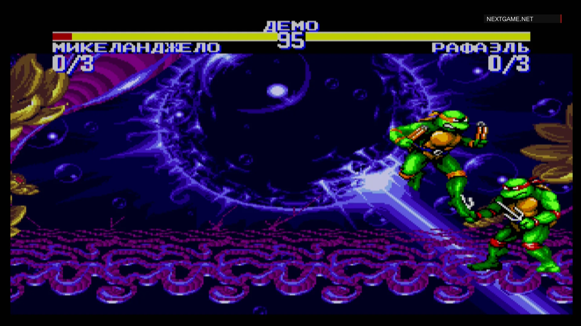 Купить картридж TMNT Teenage Mutant Ninja Turtles (Черепашки Ниндзя):  Tournament Fighters Русская Версия (16 bit) для Сеги