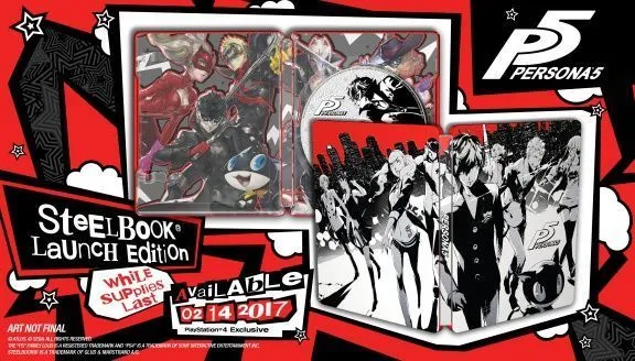 Persona 5 on sale steelbook ps4