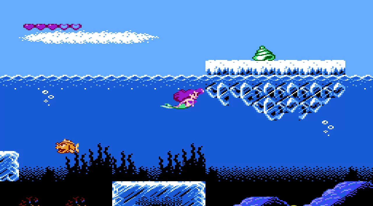 Картридж Русалочка Ариэль (Ariel the Little Mermaid) Русская Версия (8 bit)  для Денди - купить в Москве - NextGame