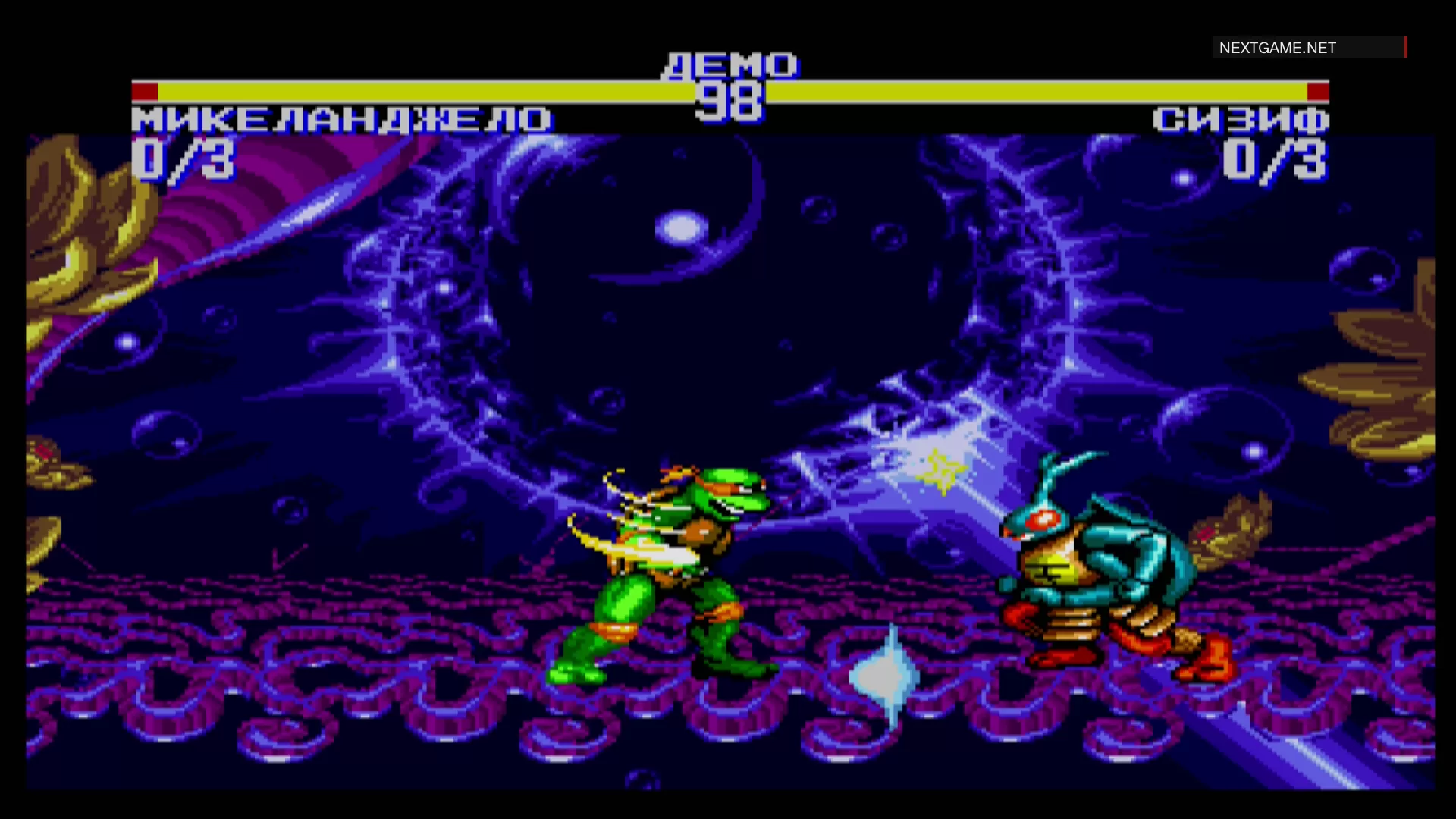 Купить картридж TMNT Teenage Mutant Ninja Turtles (Черепашки Ниндзя):  Tournament Fighters Русская Версия (16 bit) для Сеги