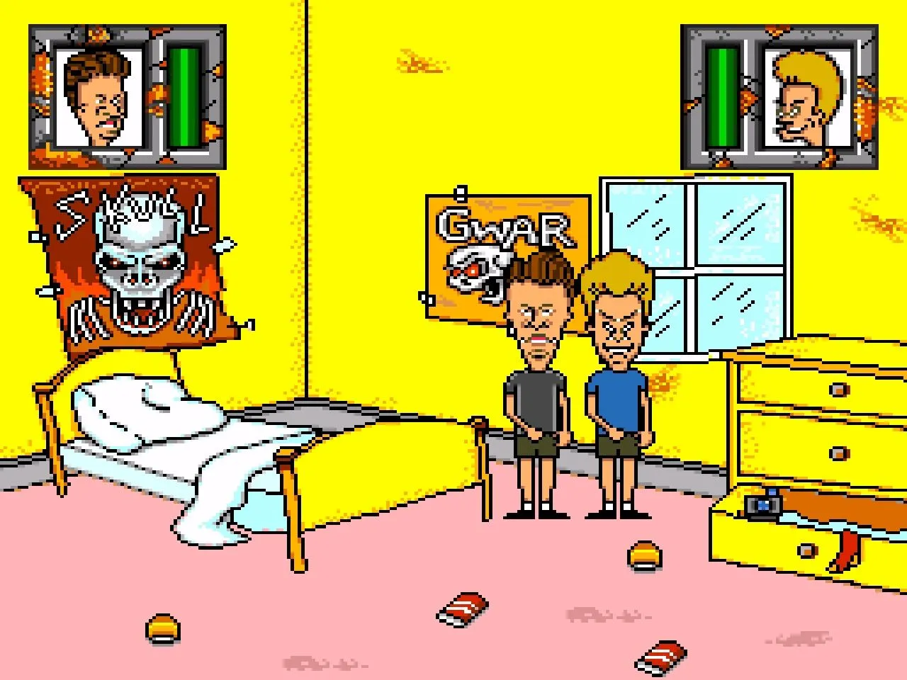 Купить картридж Бивис и Баттхед (Beavis and Butt-Head) Русская Версия (16  bit) для Сеги