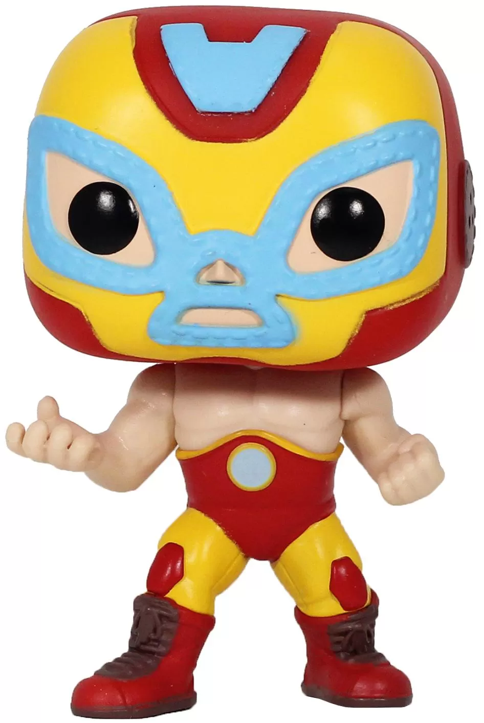 Фигурка Funko POP! Bobble: Железный Человек (Iron Man) Марвел: Лучадоры  (Marvel: Luchadores) (53871) 9,5 см