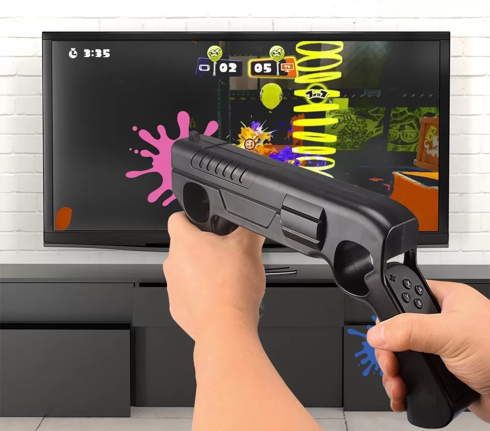 Автомат-крепление для контроллеров Joy-Con Game Gun (GNS-870) Черный  (Switch) купить в Москве по цене 1 550 р в каталоге интернет магазина  «NextGame» - характеристики, сравнение, описание, скидки, доставка