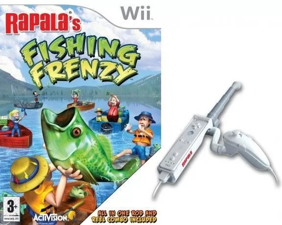 Купить игру Rapala's Fishing Frenzy + Удочка (Wii/WiiU) на Nintendo Wii в  Москве - NextGame