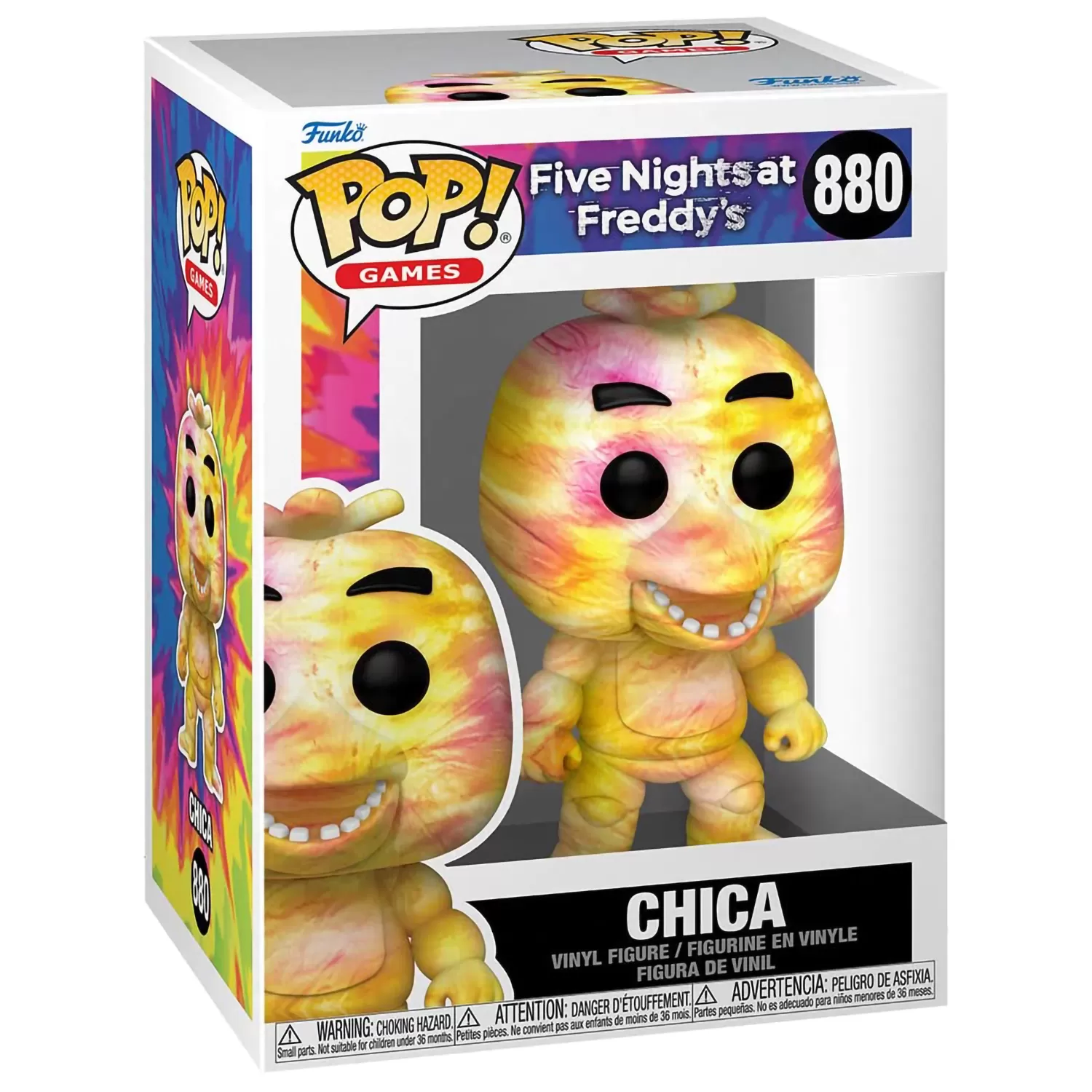 Фигурка Funko POP! Games: Тайдай Чика (TieDye Chica) Пять ночей у Фредди  (FNAF) ((880) 64230) 9,5 см купить в Москве по цене 2 300.00 р в каталоге  интернет магазина «NextGame» - характеристики, сравнение, описание, скидки,  доставка