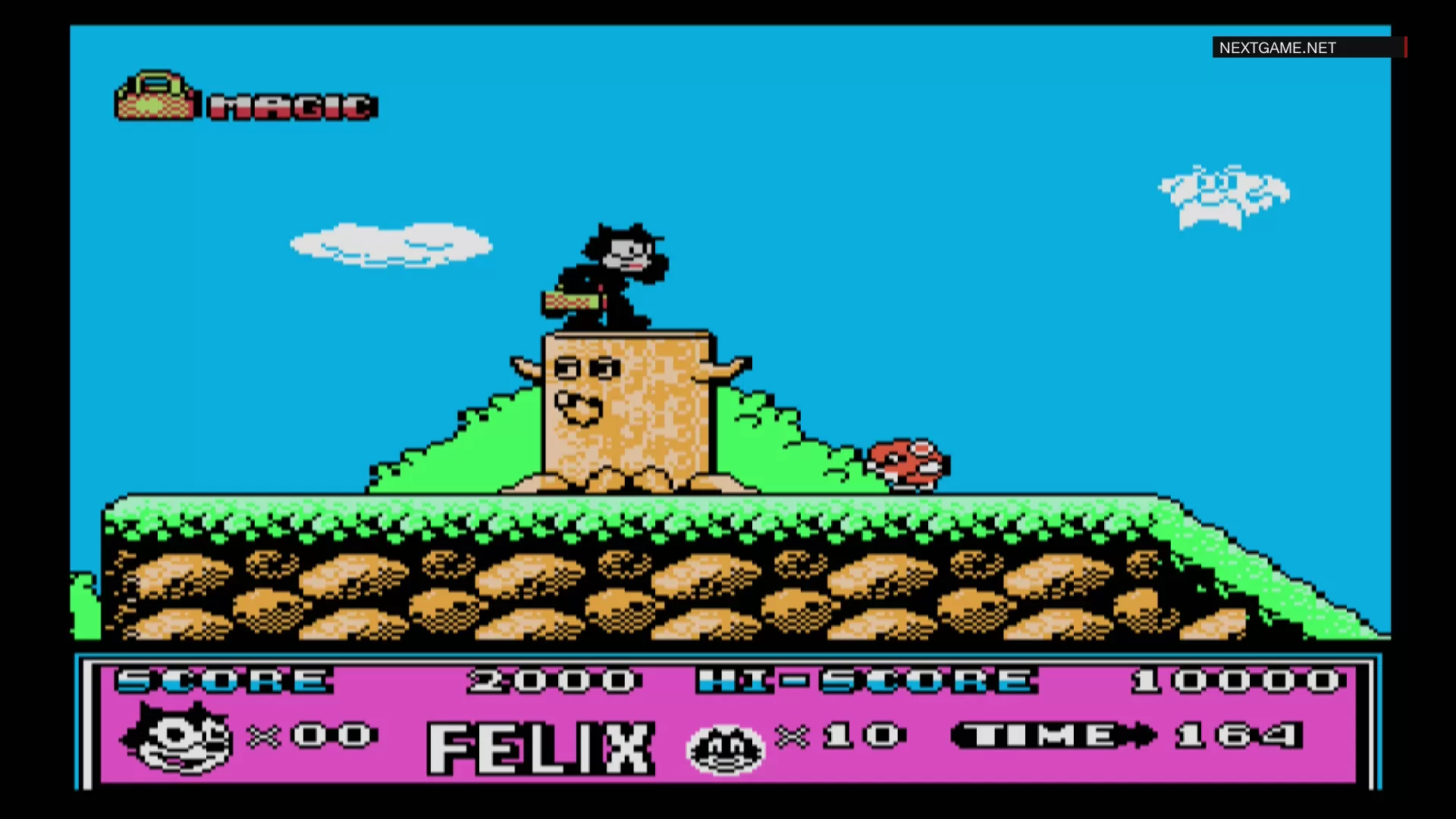 Купить картридж Кот Феликс (Felix the Cat) Русская Версия (16 bit) для Сеги