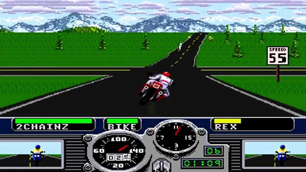 Купить картридж Сборник игр 5 в 1 AA-5103 LOTUS / LOTUS 2 / ROAD RASH 1 /  ROAD RASH 2 / TOY Русская Версия (16 bit) для Сеги