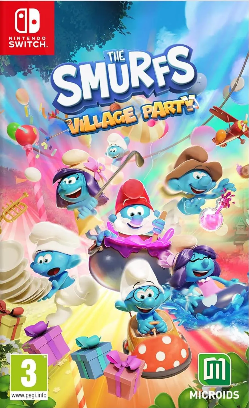 Игра The Smurfs (Смурфики): Деревенская Вечеринка (Village Party) Русская  Версия (Switch)