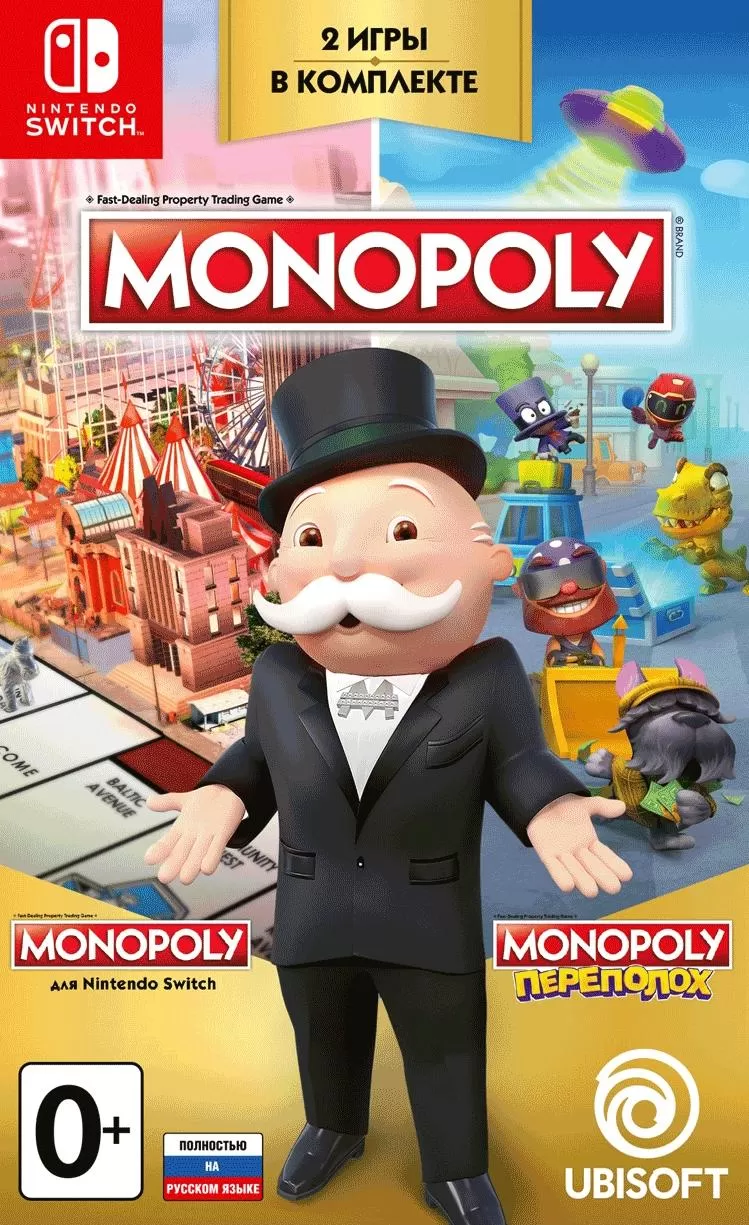 Купить игру Monopoly (Монополия) Переполох (Madness) Русская версия (Switch)  для Nintendo Switch в Москве - NextGame