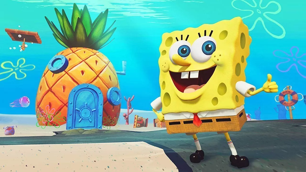 Игра SpongeBob SquarePants: Battle For Bikini Bottom - Rehydrated (Губка Боб  Квадратные Штаны: Битва за Бикини Боттом - Регидратация) Shiny Edition  Русская версия (PS4) купить в Москве по цене 11 999 р