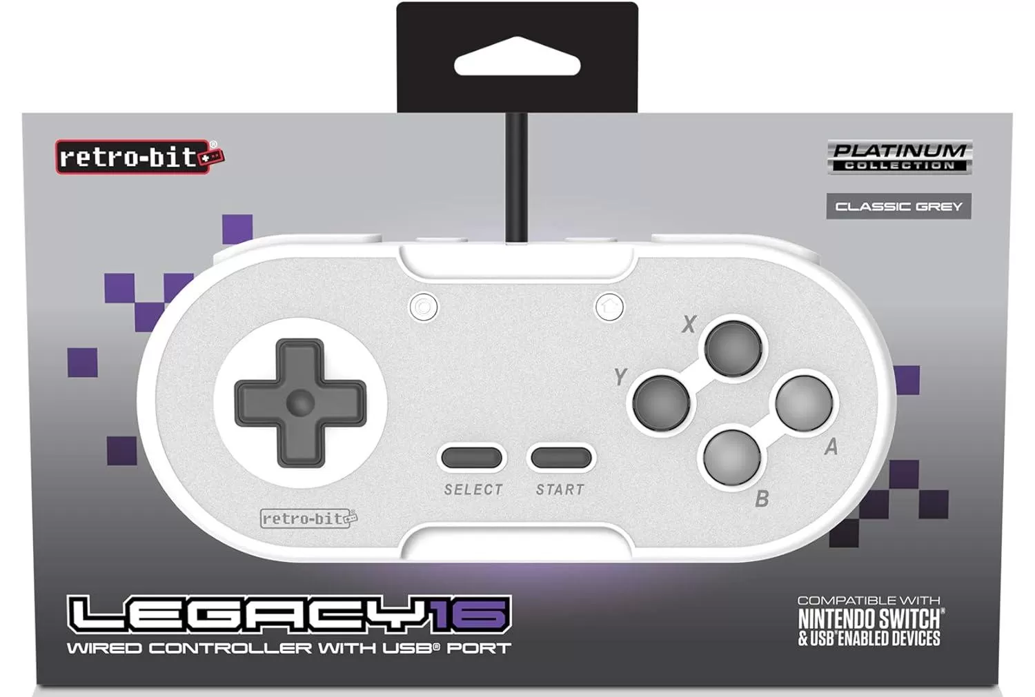 Геймпад проводной Retro-Bit Legacy 16 Wired Controller with USB Port  Platinum Collection Classic Grey (RB-UNI-2172) (PC/Switch/MAC) для Nintendo  Switch - купить в Москве недорого - NextGame