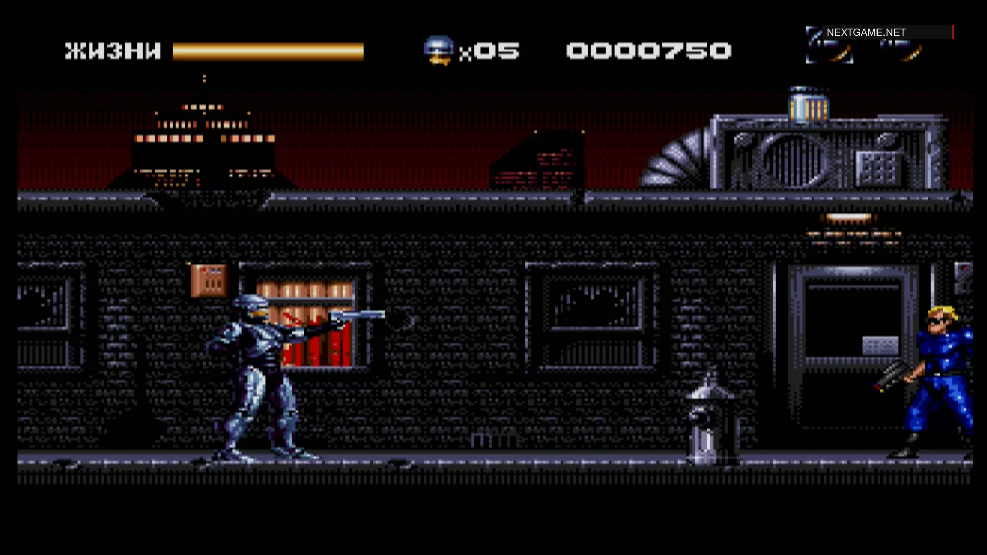 Купить картридж Робокоп против Терминатора (Robocop Versus Terminator)  Русская версия (16 bit) для Сеги