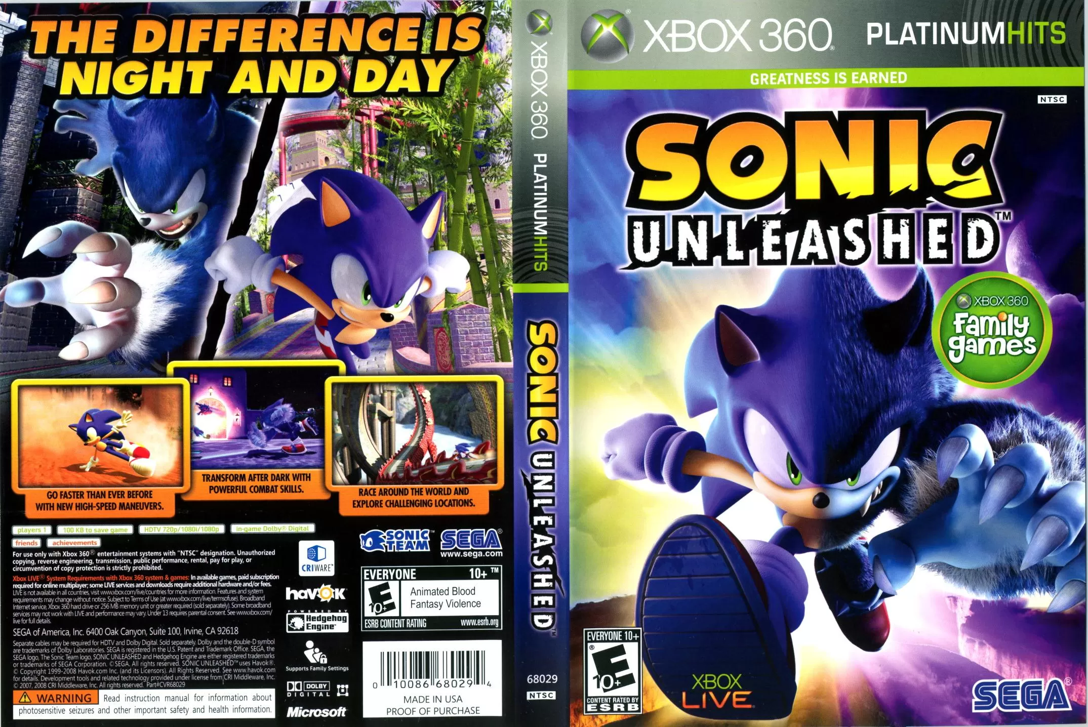 Sonic Unleashed (Xbox One) купить в Москве по цене 3 820 р в каталоге  интернет магазина «NextGame» - характеристики, сравнение, описание, скидки,  доставка