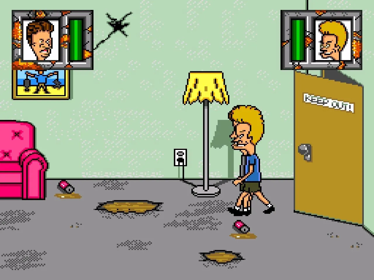 Купить картридж Бивис и Баттхед (Beavis and Butt-Head) Русская Версия (16  bit) для Сеги