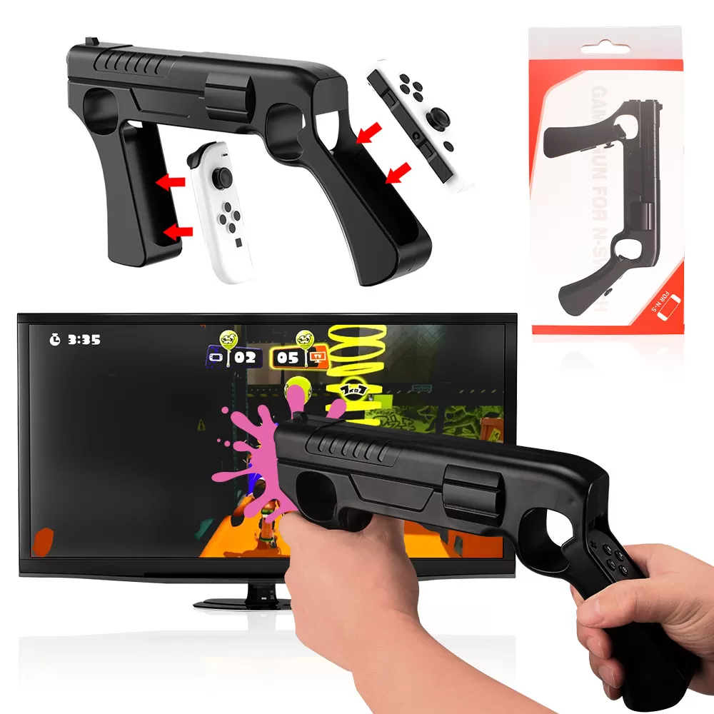 Автомат-крепление для контроллеров Joy-Con Game Gun (GNS-870) Черный  (Switch)