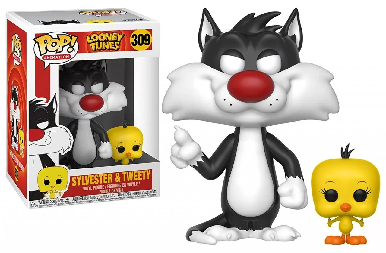 Фигурка Funko POP! Vinyl: Сильвестр и Твити (Sylvester and Tweety) Луни  Тюнз (Looney Tunes) (21975) 9,5 см