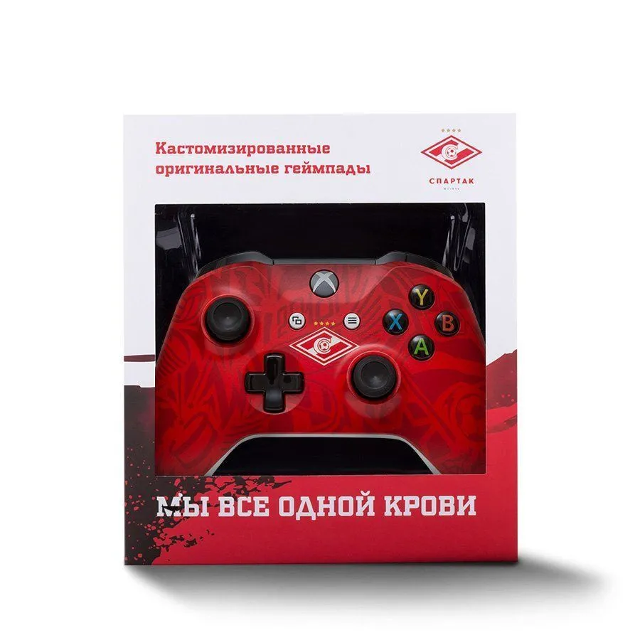 Купить Геймпад беспроводной (кастомизированный) Microsoft Xbox One S/X  Wireless Controller (FC Spartak) ФК Спартак Легендарный стиль RAINBO (Xbox  One) для Microsoft Xbox One в Москве - NextGame