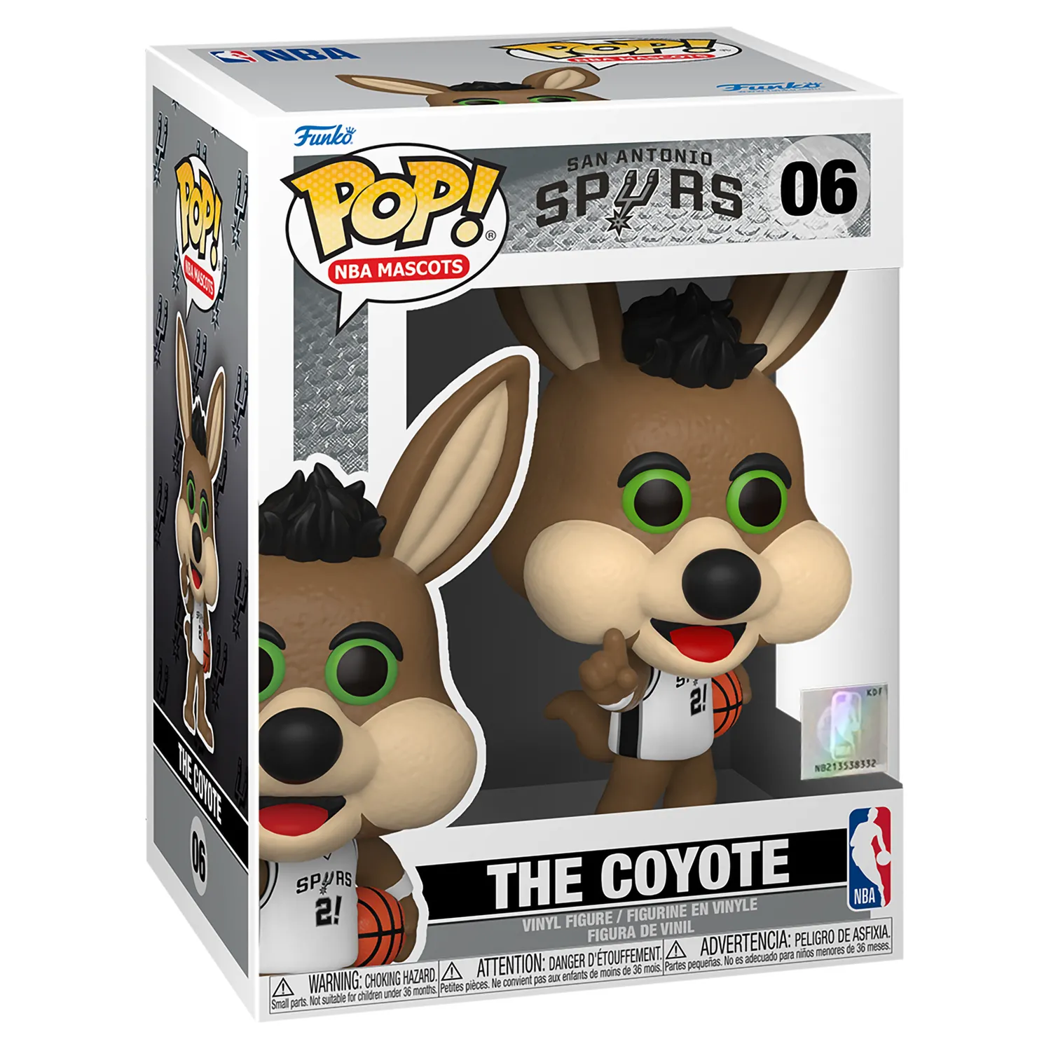 Фигурка Funko POP! NBA Mascots: Койот (The Coyote) Сан-Антонио Спёрс (San  Antonio Spurs) (52170) 9,5 см