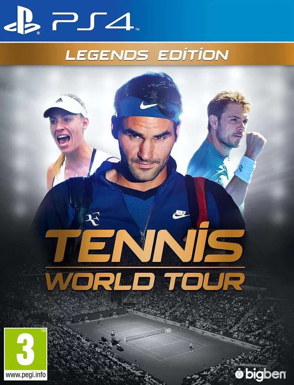 Видеоигра Tennis World Tour Legends Edition Русская версия (PS4)