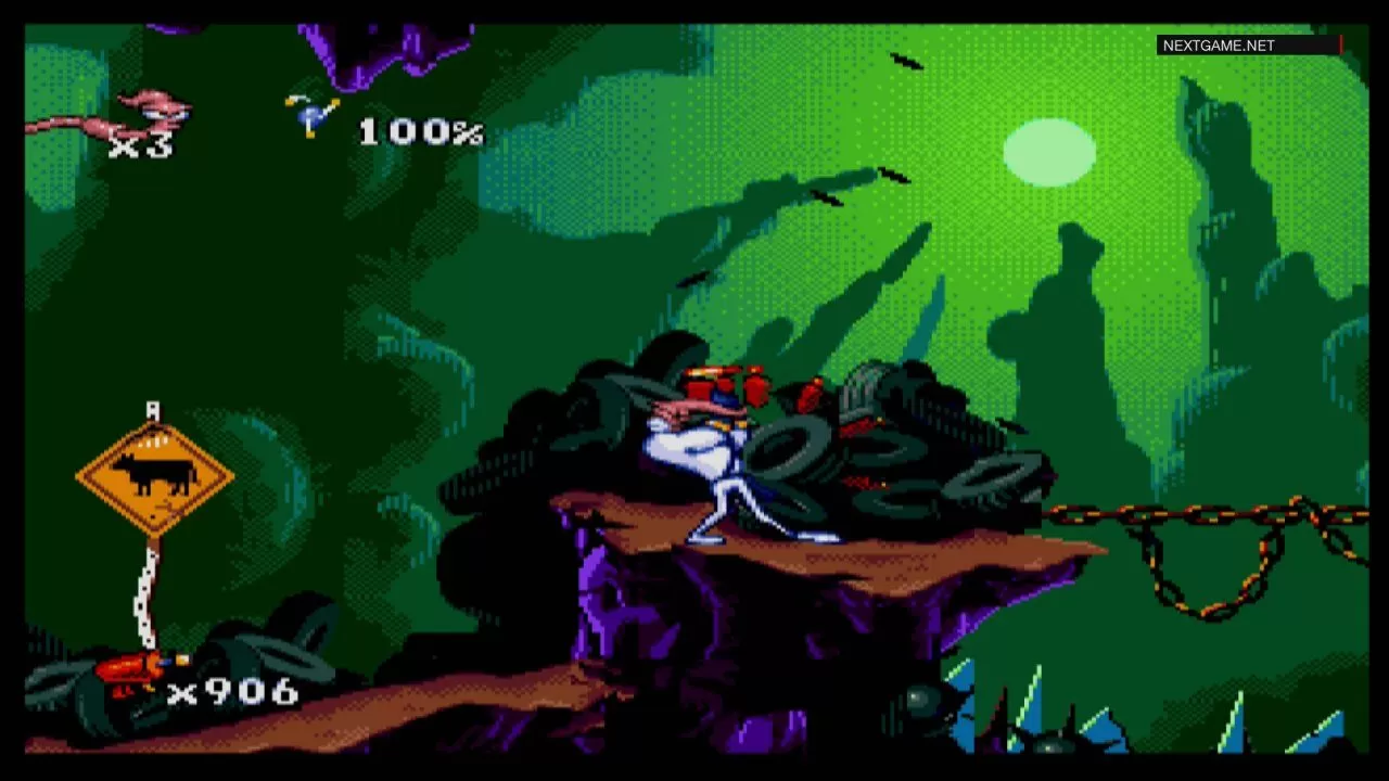 Купить картридж Червяк Джим (Earthworm Jim) Русская Версия (16 bit) для Сеги