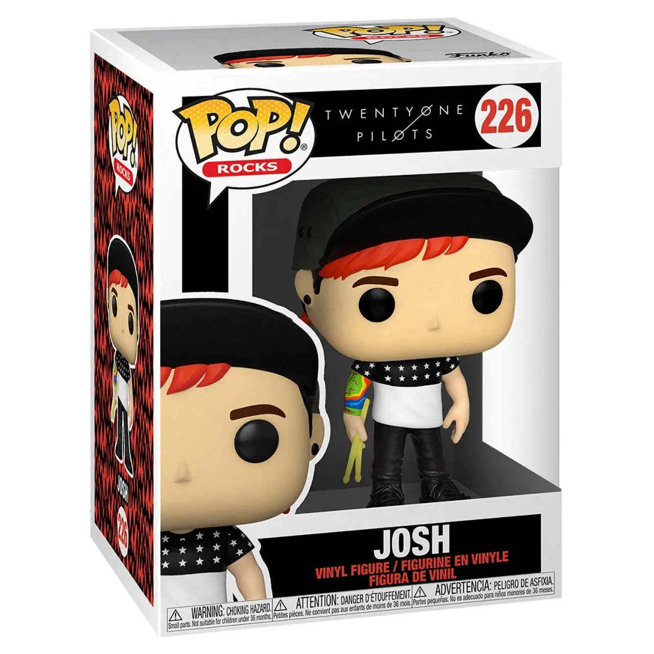 Купить Фигурка Funko POP! Rocks: Джош (Josh) Твенти Ван Пайлотс Стрессед  Аут (Twenty One Pilots Stressed Out) (56730) 9,5 см по цене 1 300.00 р в  Москве в каталоге интернет магазина 