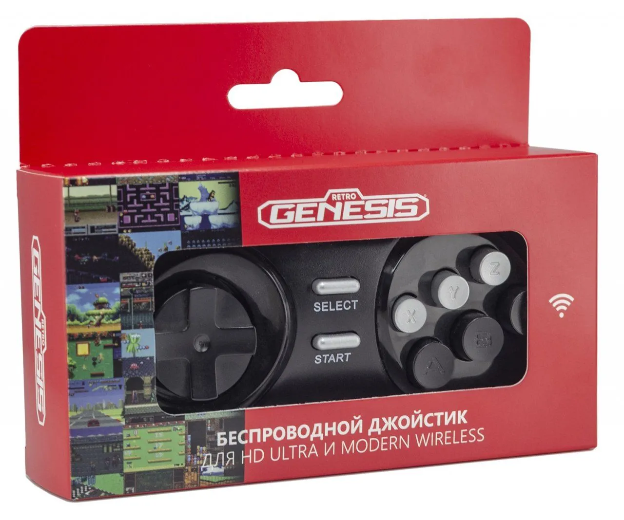 Купить Геймпад беспроводной Retro Genesis Controller для HD Ultra, P1 (16  bit) по цене 800 р в Москве в каталоге интернет магазина NextGame -  характеристики, сравнение, наличие, доставка