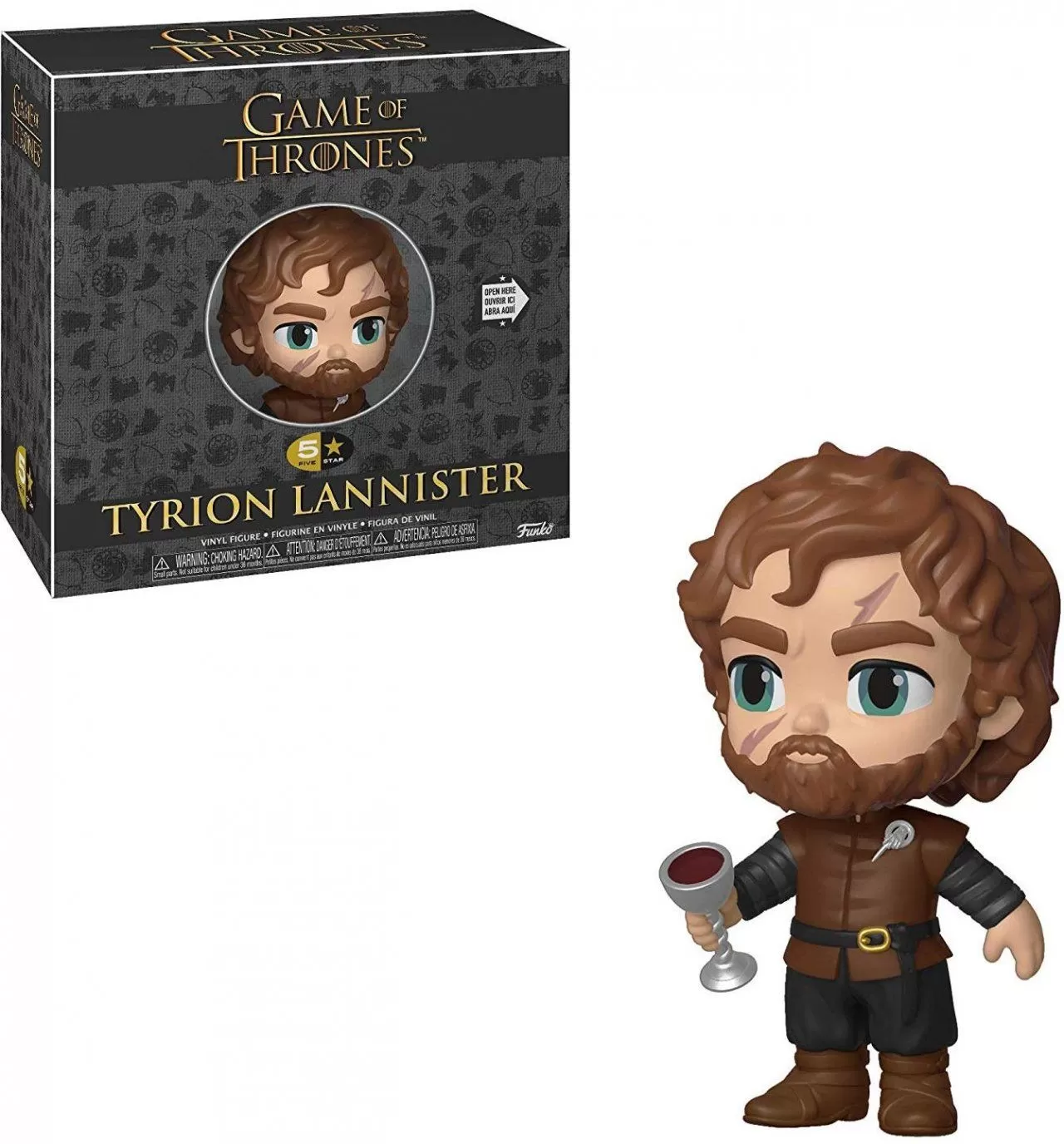 Фигурка Funko Vinyl Figure 5 Star: Тирион Ланнистер (Tyrion Lannister) Игра  престолов 10 Серия (Game of Thrones S10) (37775) 7,5 см