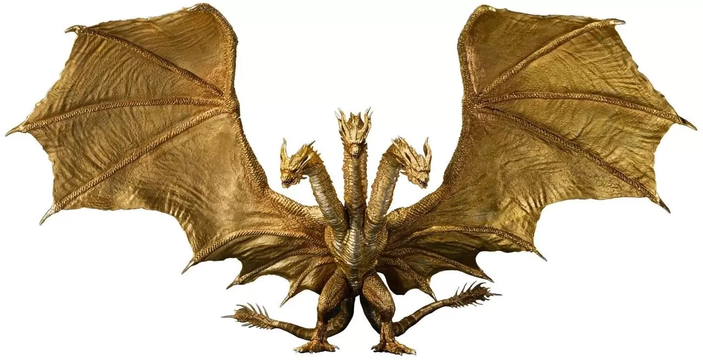 Фигурка Bandai S.H.MonsterArts: Кинг Гидора 2019 Особый цвет Вер. (King  Ghidorah (2019) Special Color Ver.) Годзилла (Godzilla) (587473) 25 см