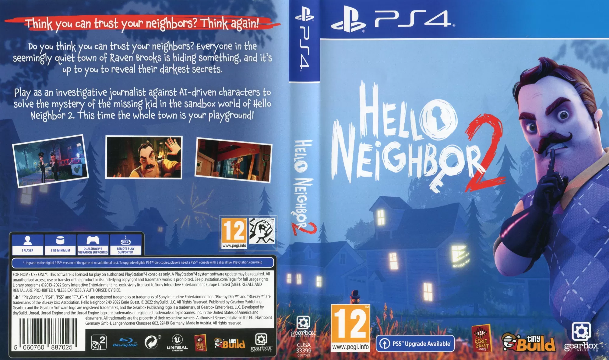 Игра Hello Neighbor 2 (Привет Сосед 2) Русская версия (PS4/PS5) купить в  Москве по цене 2 550 р в каталоге интернет магазина «NextGame» -  характеристики, сравнение, описание, скидки, доставка