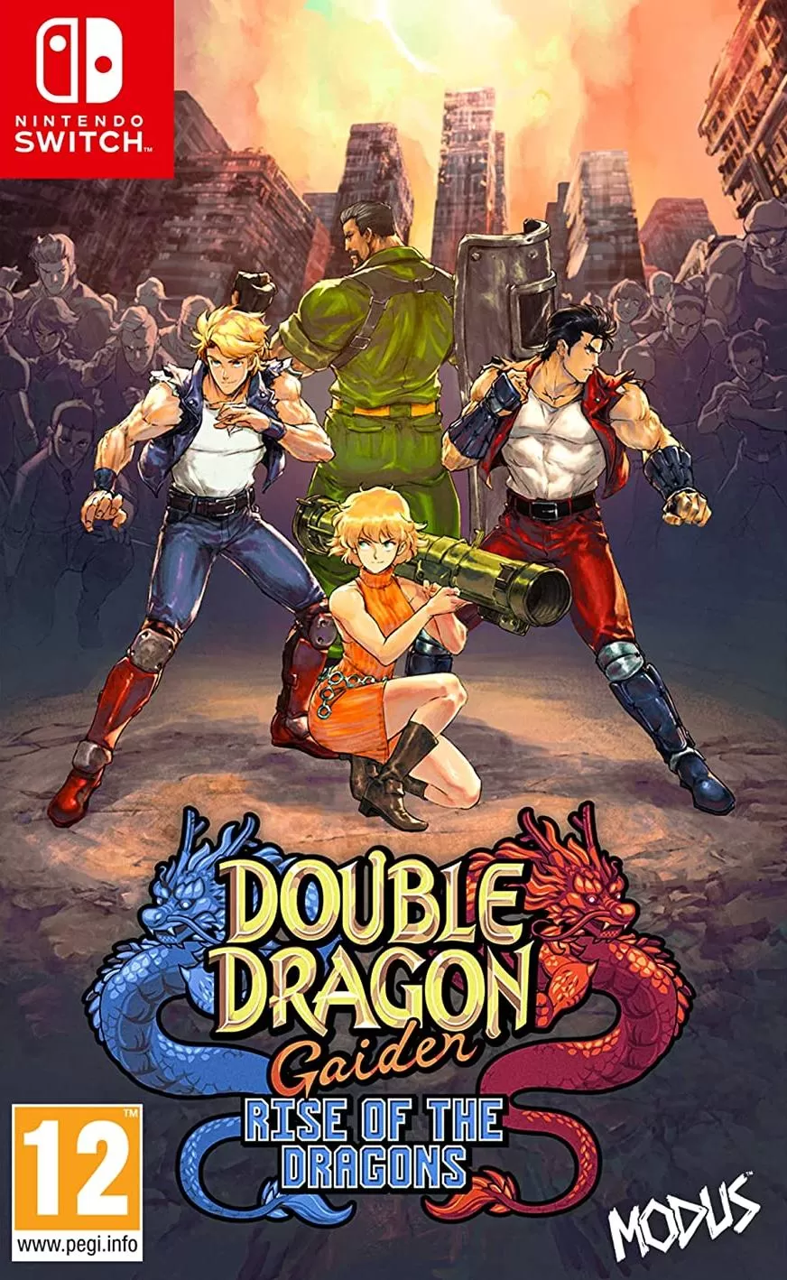 Игра Double Dragon Gaiden: Rise of the Dragons Русская версия (Switch)