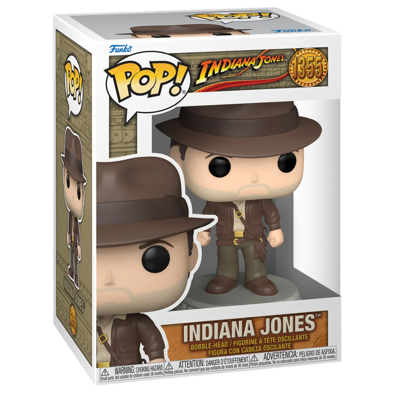 Фигурка Funko POP! Movies Bobble: Индиана Джонс с курткой (Indiana Jones  w/Jacket) Индиана Джонс: В поисках утраченного ковчега (Indiana Jones  ROTLA) ((1355) 59259) 9,5 см купить в Москве по цене 2 550