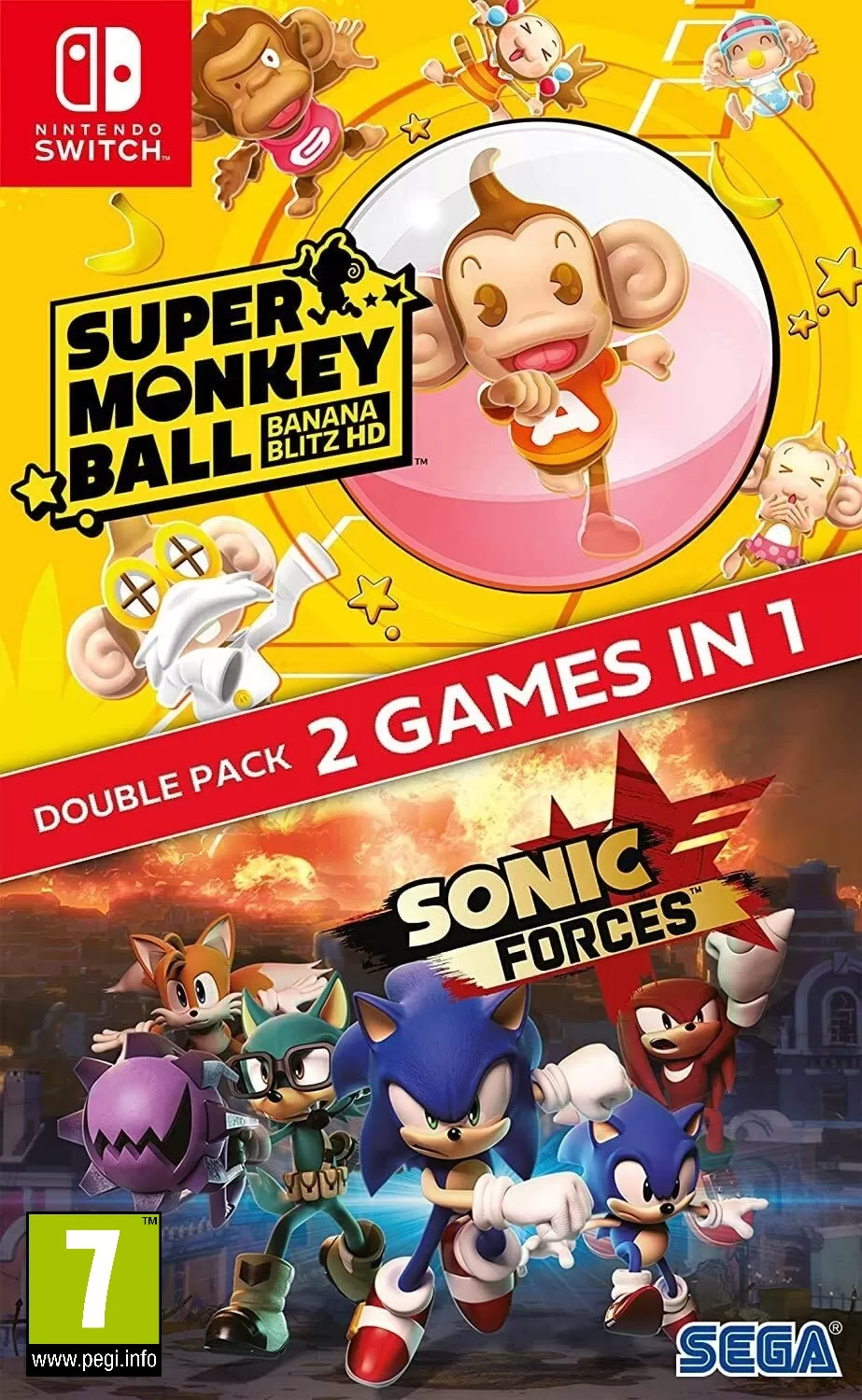 Купить игру Sonic Forces + Super Monkey Ball: Banana Blitz HD (Switch) для Nintendo  Switch в Москве - NextGame