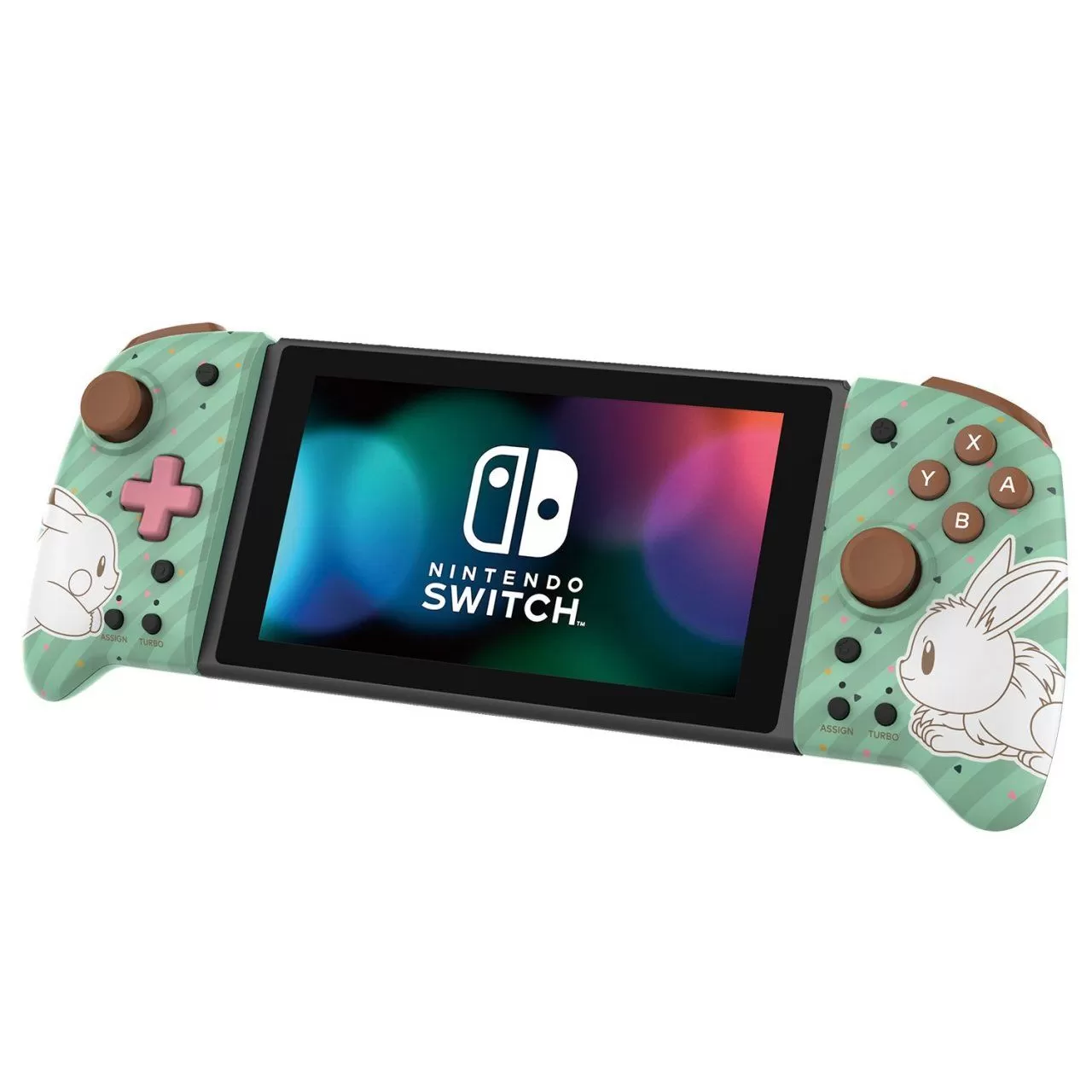 Набор из 2-х контроллеров Joy-Con Split pad pro Пикачу и Иви (Pikachu &  Eevee) Hori (NSW-296U) (Switch)