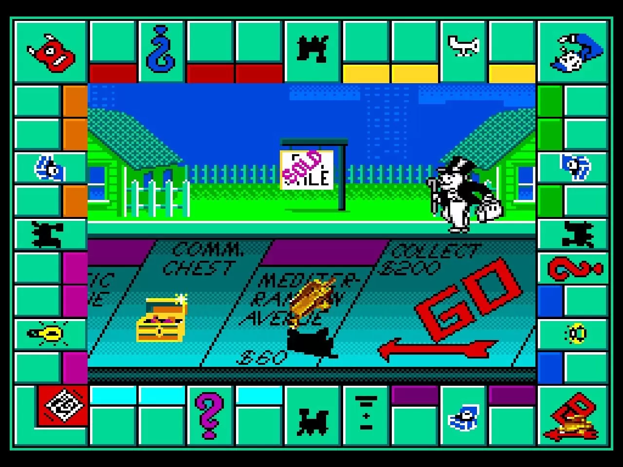 Купить картридж Монополия (Monopoly ) (16 bit) для Сеги