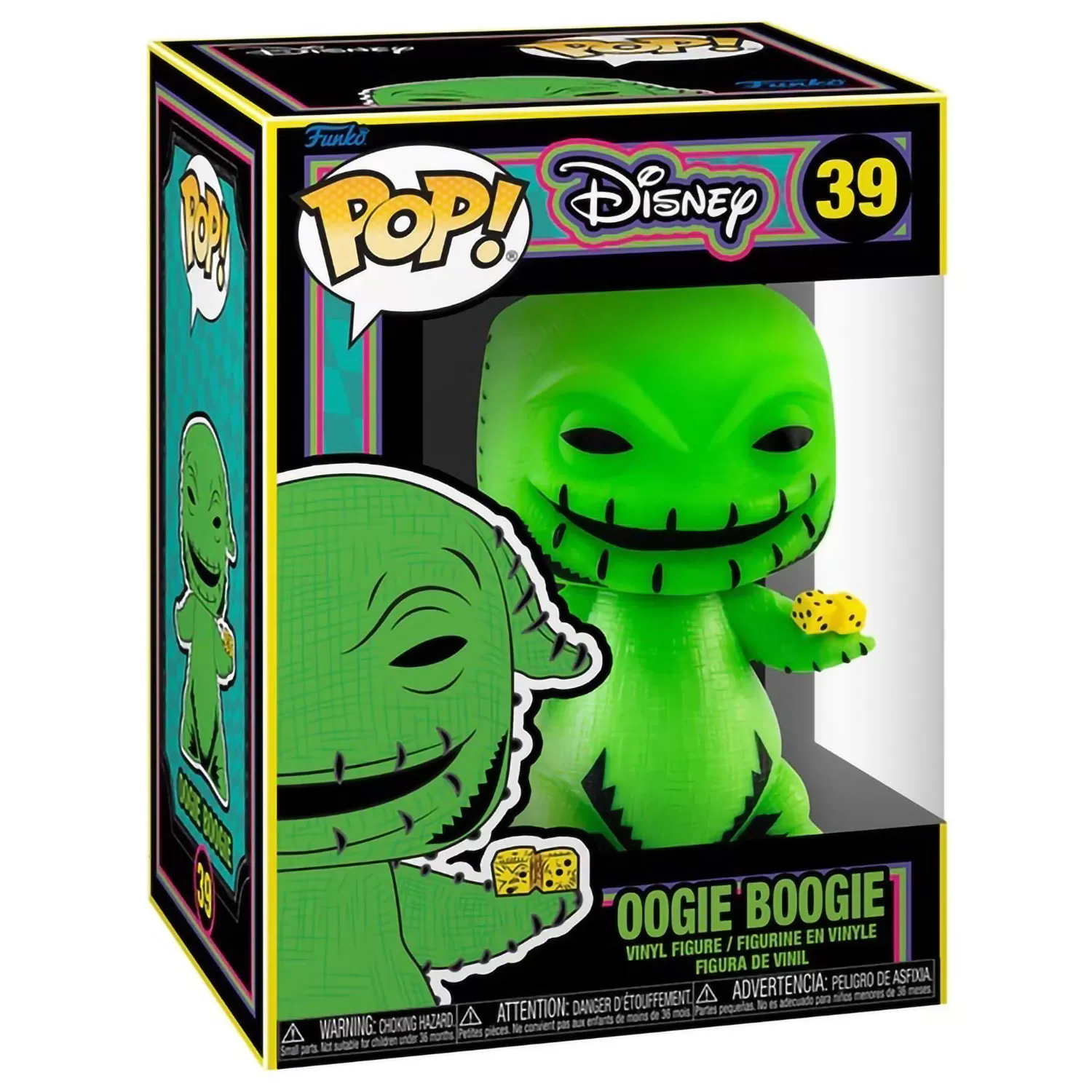 Купить Фигурка Funko POP! Disney: Бугимен (Ультрафиолет) (Oogie Boogie  (Black Light)) Кошмар перед Рождеством (TNBC) ((39) 63962) 9,5 см по цене 2  200.00 р в Москве в каталоге интернет магазина 