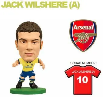 SoccerStarz Arsenal Jack Wilshere Away Kit - Arsenal Jack Wilshere Away Kit  . Buy Arsenal Jack Wilshere toys in India. shop for SoccerStarz products in  India. Toys for 4 - 15 Years Kids.