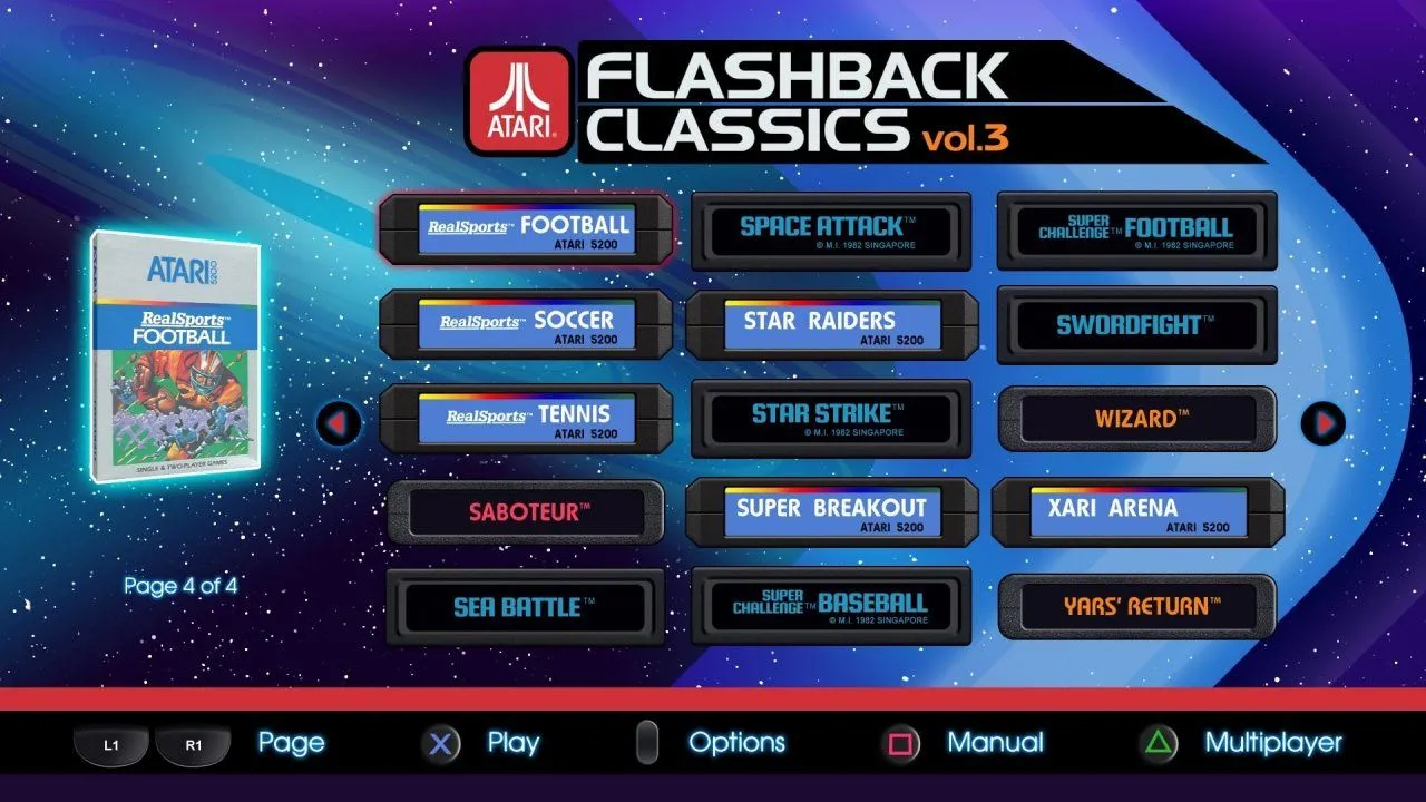 Игра Atari Flashback Classics Vol. 3 (PS4) купить в Москве по цене 4 780 р  в каталоге интернет магазина «NextGame» - характеристики, сравнение,  описание, скидки, доставка