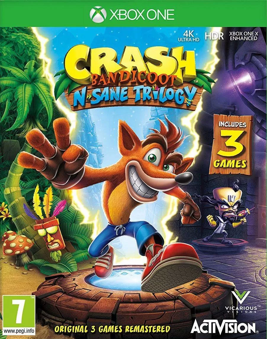 Игра Crash Bandicoot N. Sane Trilogy (Xbox ONE)