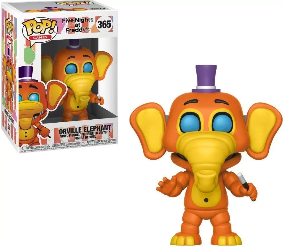 Фигурка Funko POP! Vinyl: Слон Орвилл (Orville Elephant) Пиццерия Фредди  Фазбера (FNAF Pizza) (32057) 9,5 см