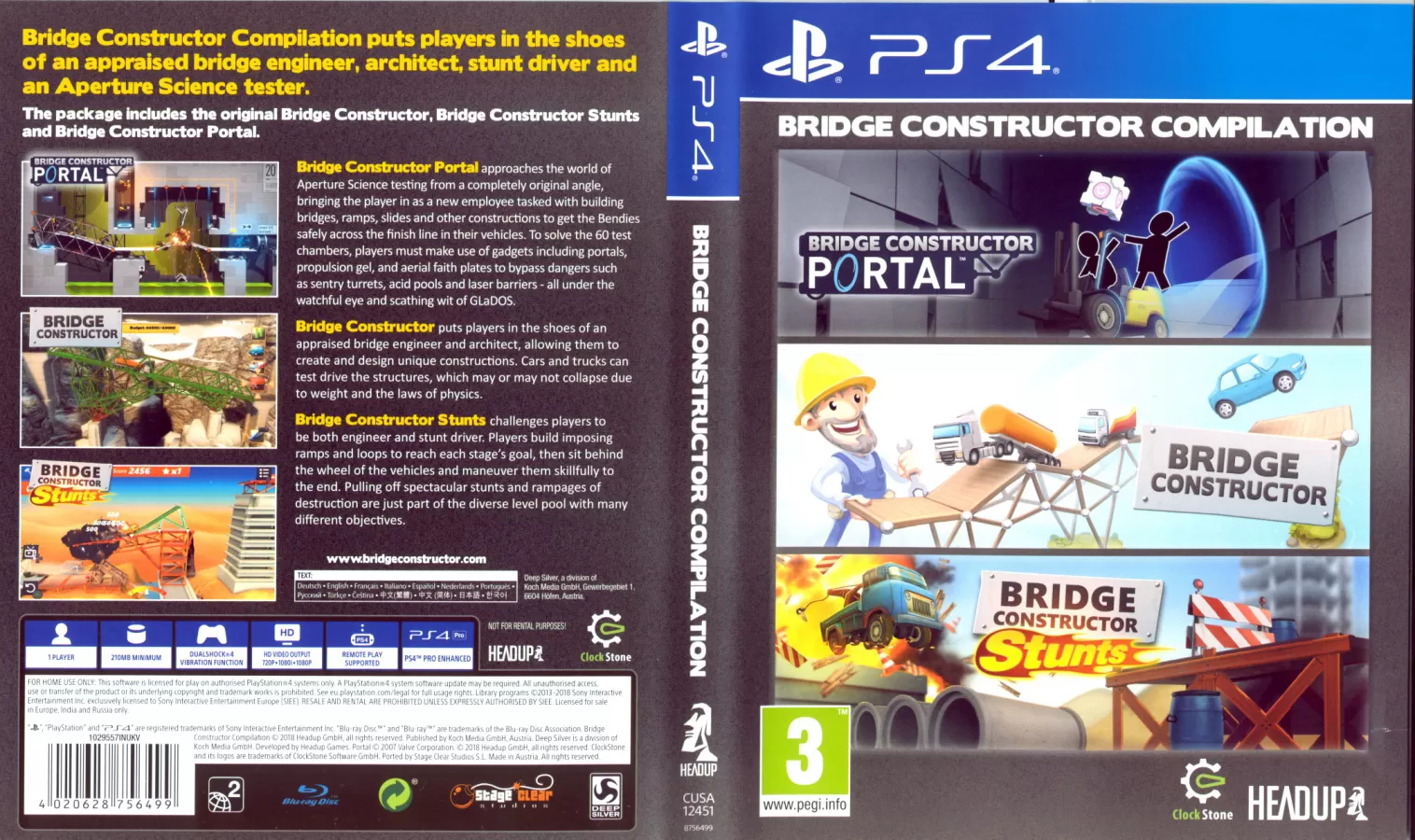 Игра Bridge Constructor Portal Русская Версия (PS4) купить в Москве по цене  2 350 р в каталоге интернет магазина «NextGame» - характеристики,  сравнение, описание, скидки, доставка