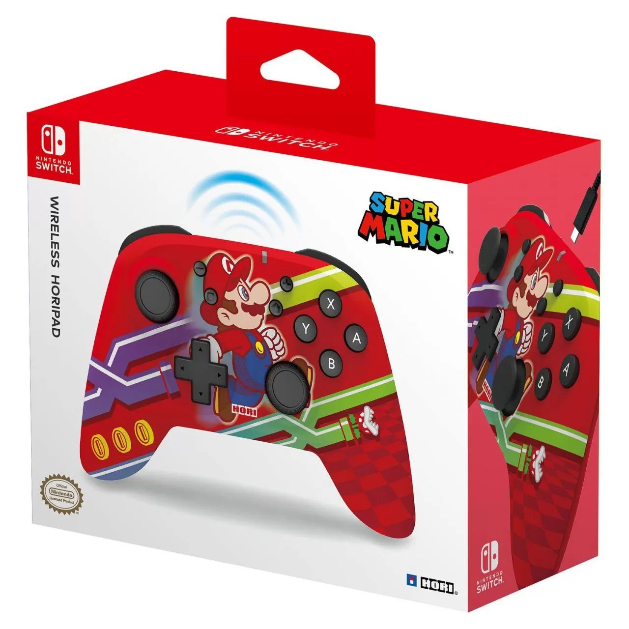 Геймпад беспроводной Wireless Horipad Супер Марио (Super Mario) HORI  (NSW-310U) (Switch)