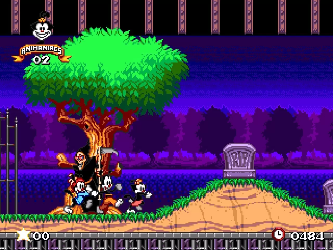 Купить картридж Озорные анимашки (Animaniacs) Русская Версия (16 bit) для  Сеги